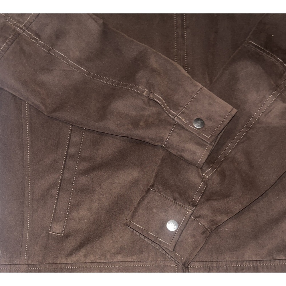 University Of Minnesota Brown Suede Jacket CUTTER & BUCK embroidered Size S - Picture 4 of 12